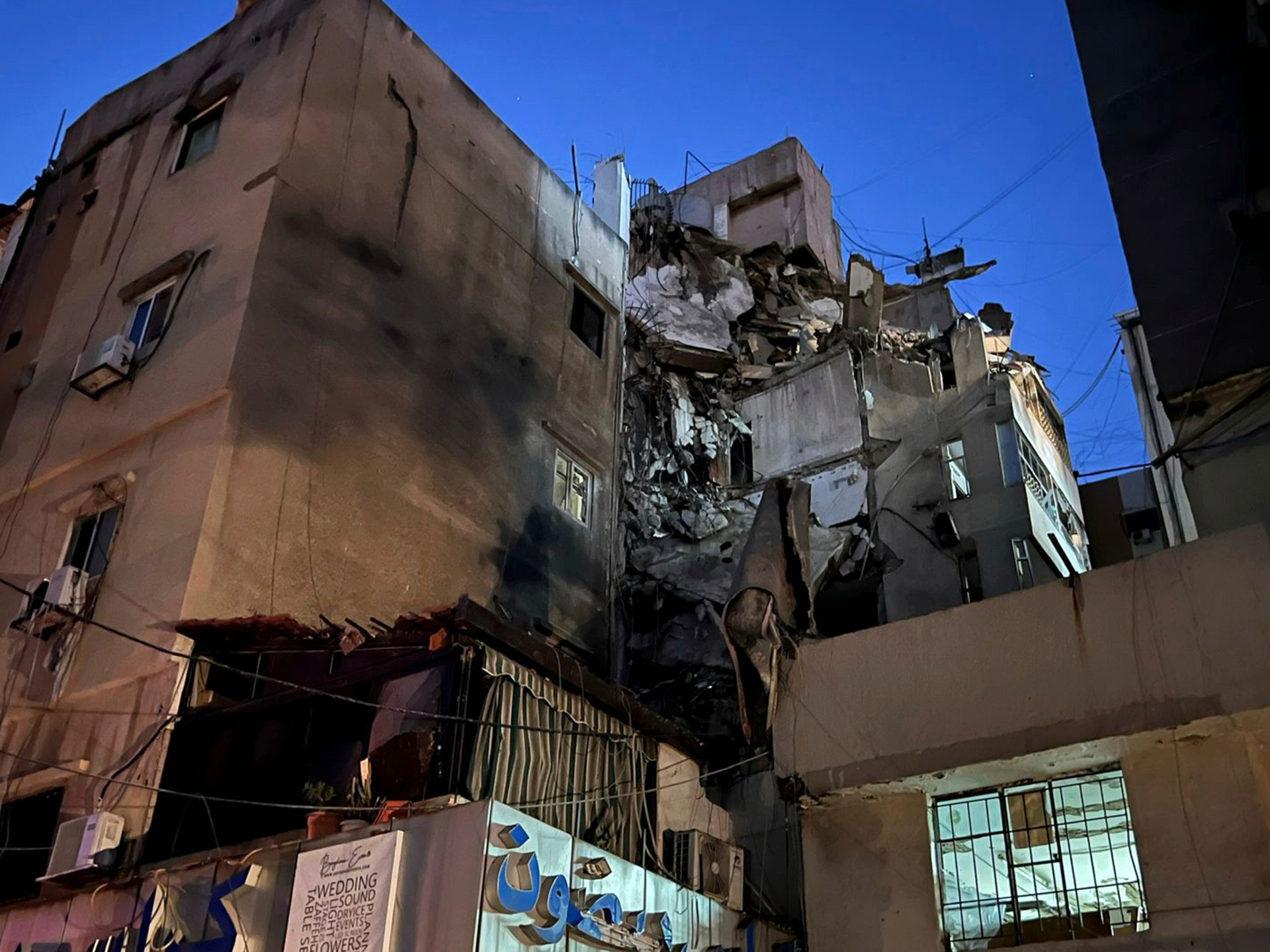 Israel Strikes Building In Beirut Suburbs