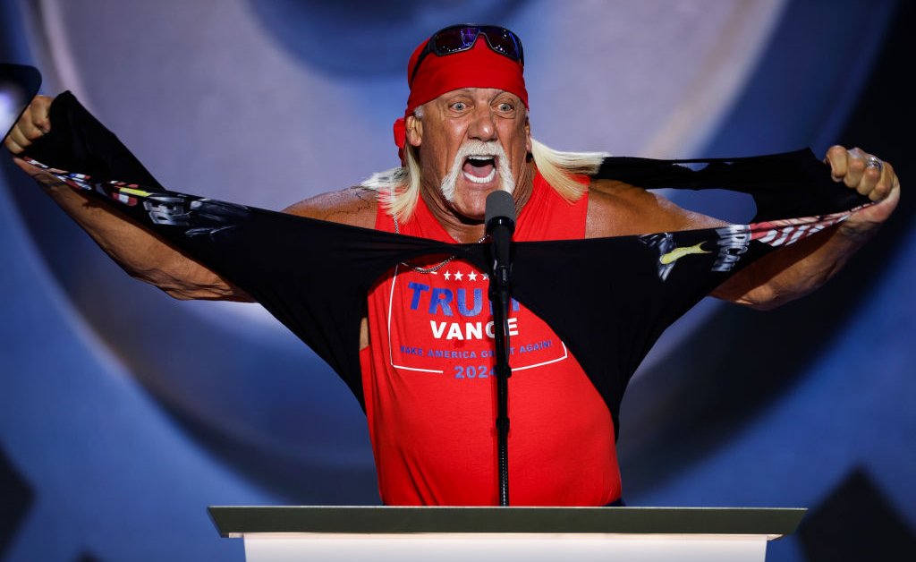 Hulk Hogan Rips Off Shirt, Calls Trump His ‘Hero’ at RNC