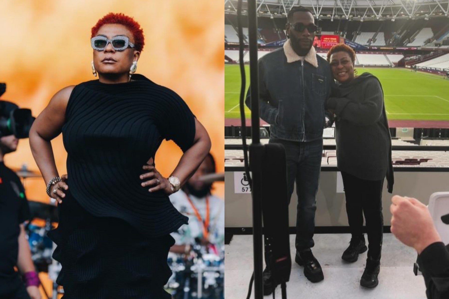 “We all need a mother like you” – Netizens applaud Burna Boy’s mother as she speaks on his groundbreaking London concert