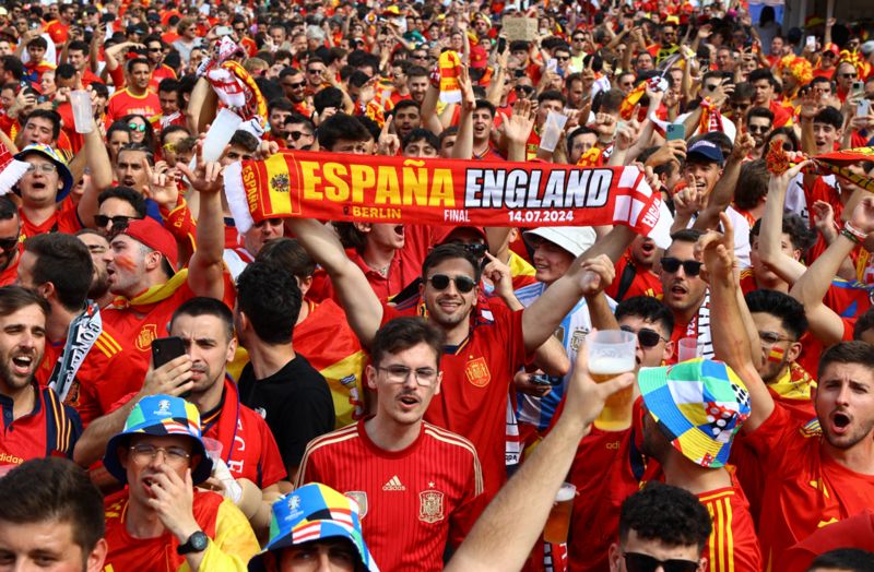 Spain v England: Starting XIs for Euro 2024 final