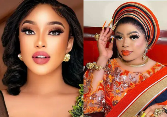 Crossdresser Bobrisky & Tonto Dikeh End Fight, Follow Each Other on Instagram