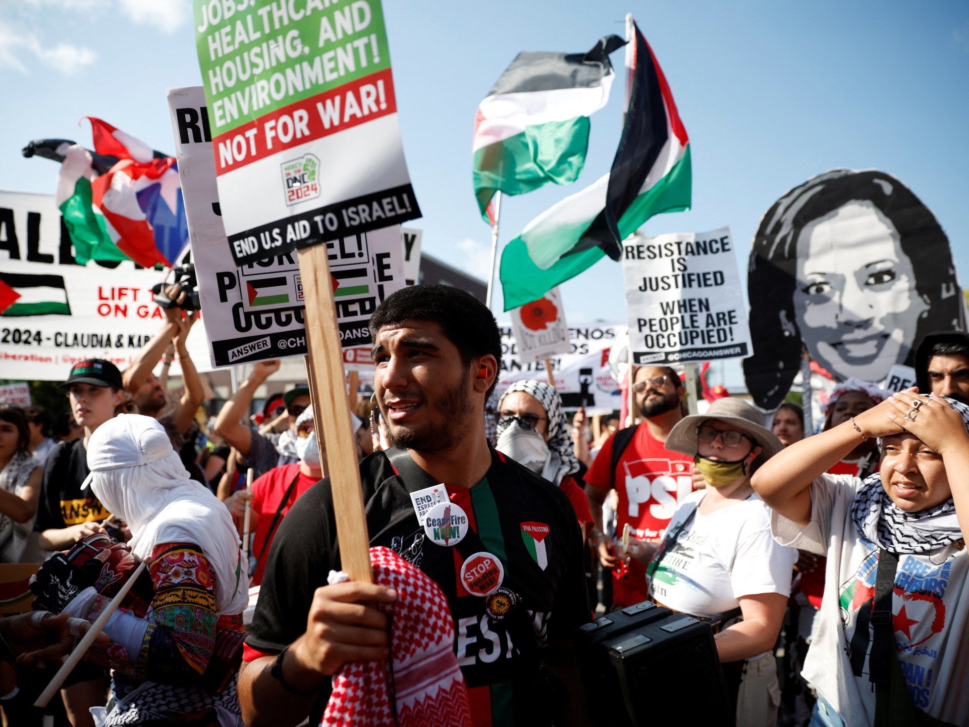 Democratic Convention Protesters To Harris: Israel Arms Embargo Or No Vote