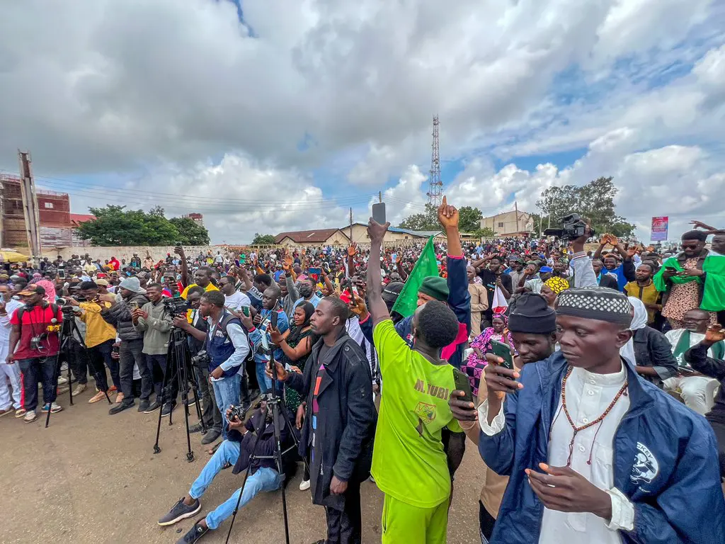 Mammoth Crowd As Prophet El-Buba Leads Live Sunday Service At Protest Ground In Jos