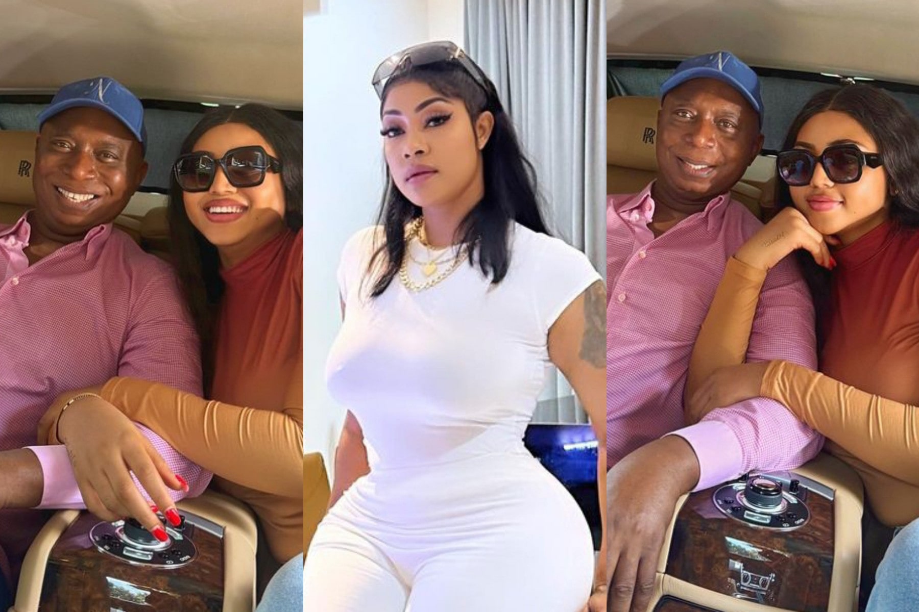 “Blessed by God and spoiled by my baby” – Regina Daniels peppers Angela Okorie and co as she shares new photos with her husband, Ned Nwoko