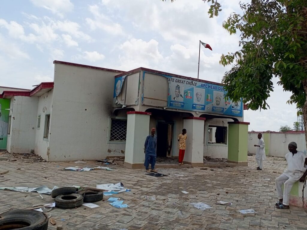 Two Killed, Many Injured As Protesters Set APC Secretariat Ablaze In Jigawa