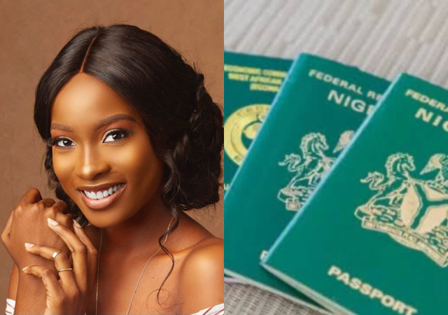 Actress Jemima Osunde responds to the increase in price of Nigerian passport