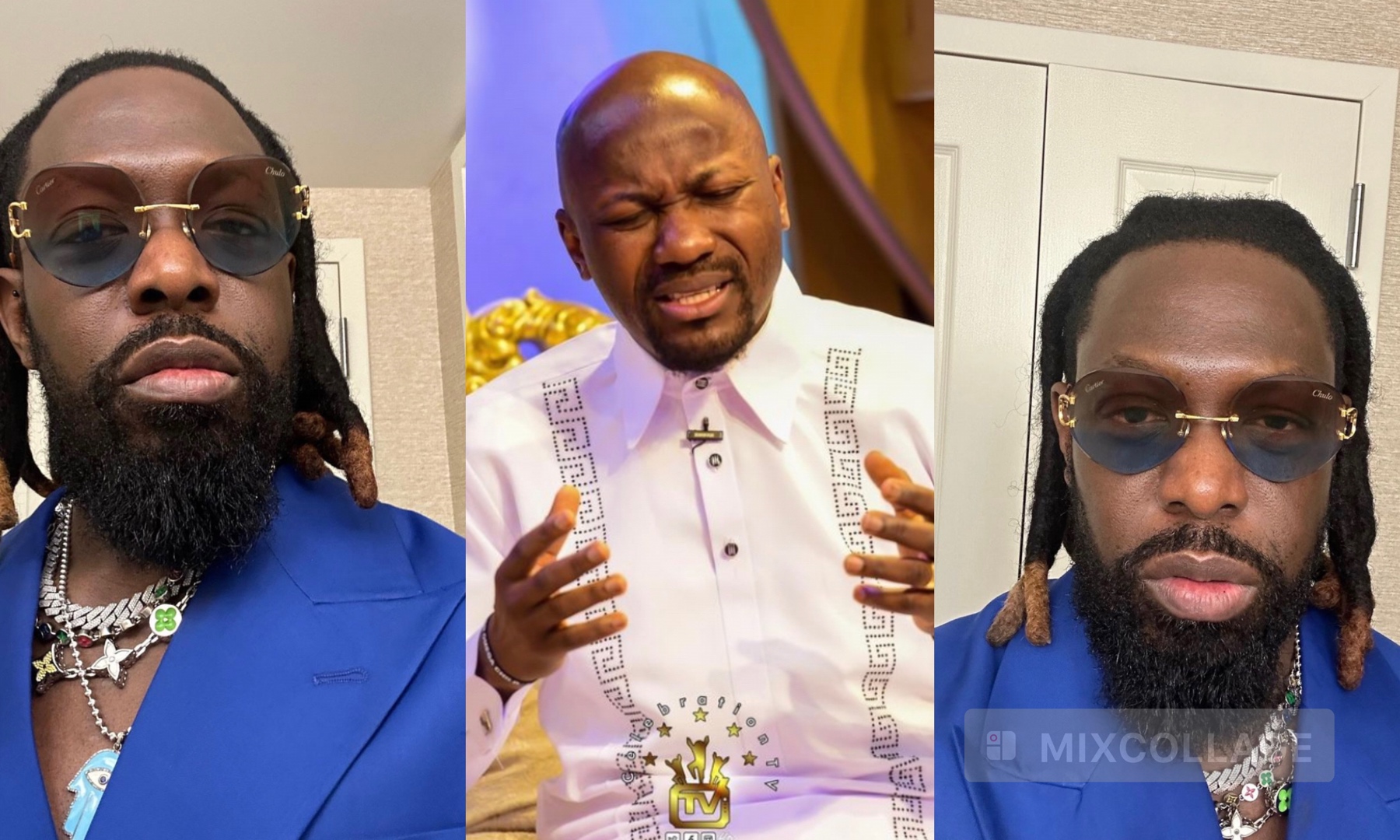 “How dare you say this about a man of God” – Uproar as singer Timaya accuses Apostle Johnson Suleman of being a liar