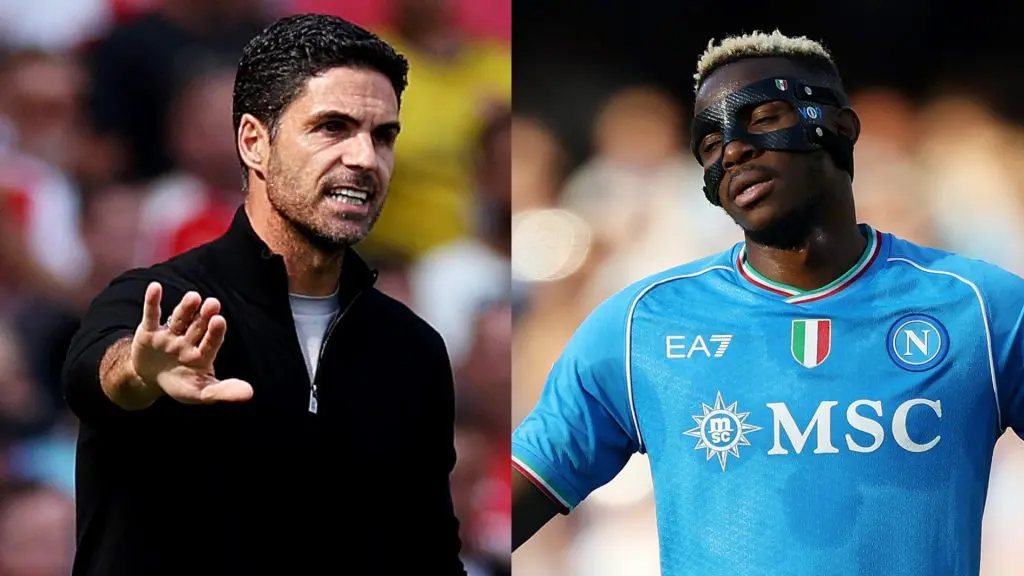 EPL: Arteta Reportedly Ended Arsenal’s Interest In Osimhen ‘After Public Spat With Finidi’