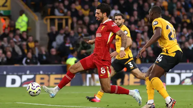 EPL: Liverpool go top of table after tight win at Wolves