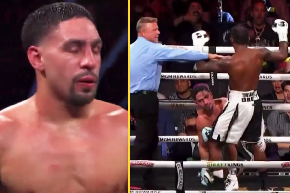 Oldest world champion in boxing wins by bizarre stoppage in ‘worst fight of the year’