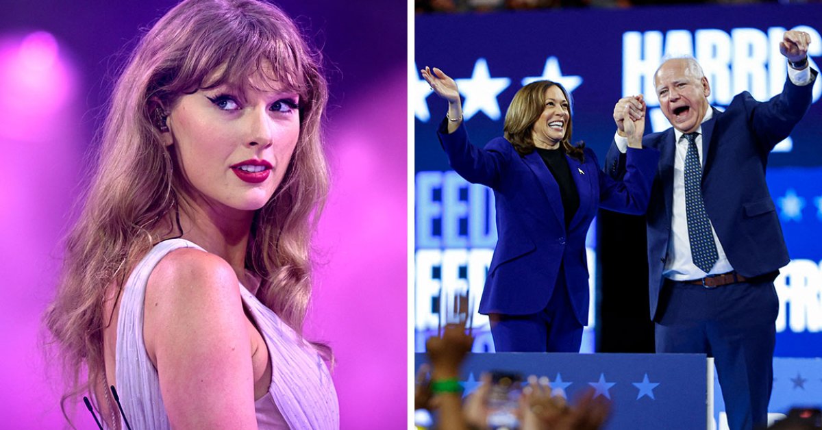 Taylor Swift Endorses Kamala Harris And Tim Walz