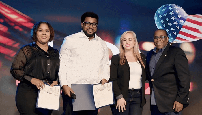 Biden presents Presidential Lifetime Service Award to Nigerian couple