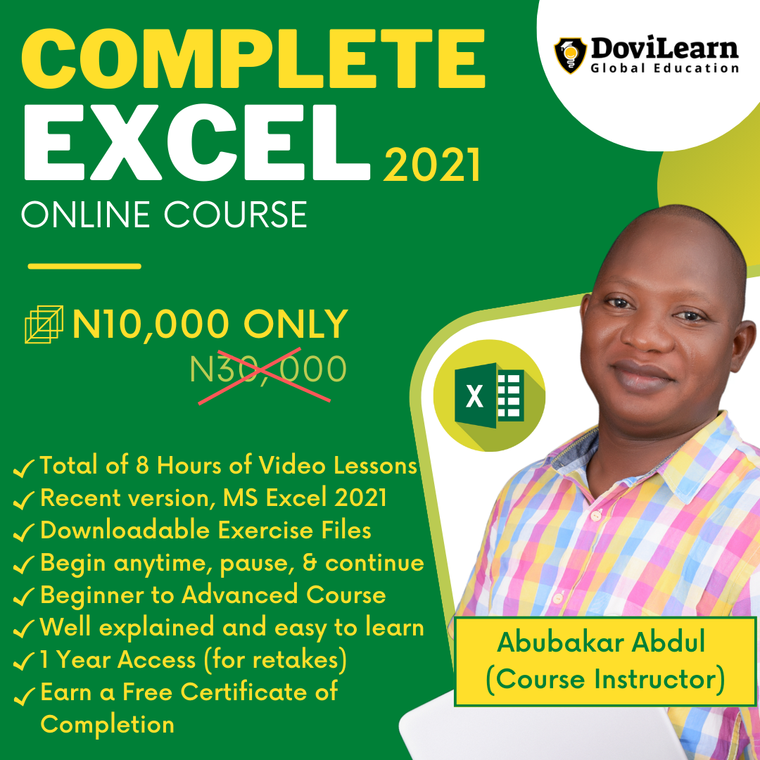 Invitation to Microsoft Excel Programme