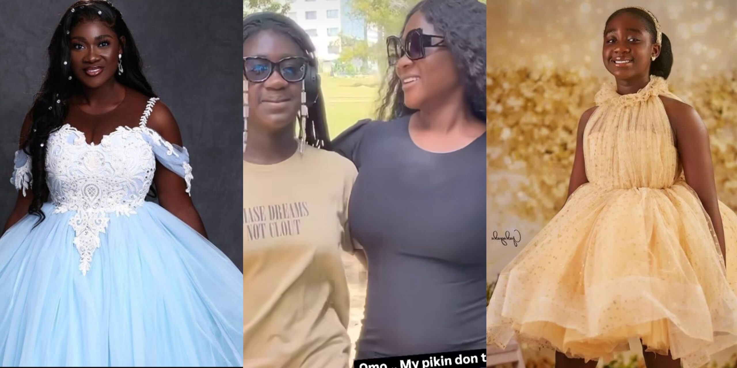 “My Pikin don tall reach me ooo” – Mercy Johnson brags about her daughter’s fast growth