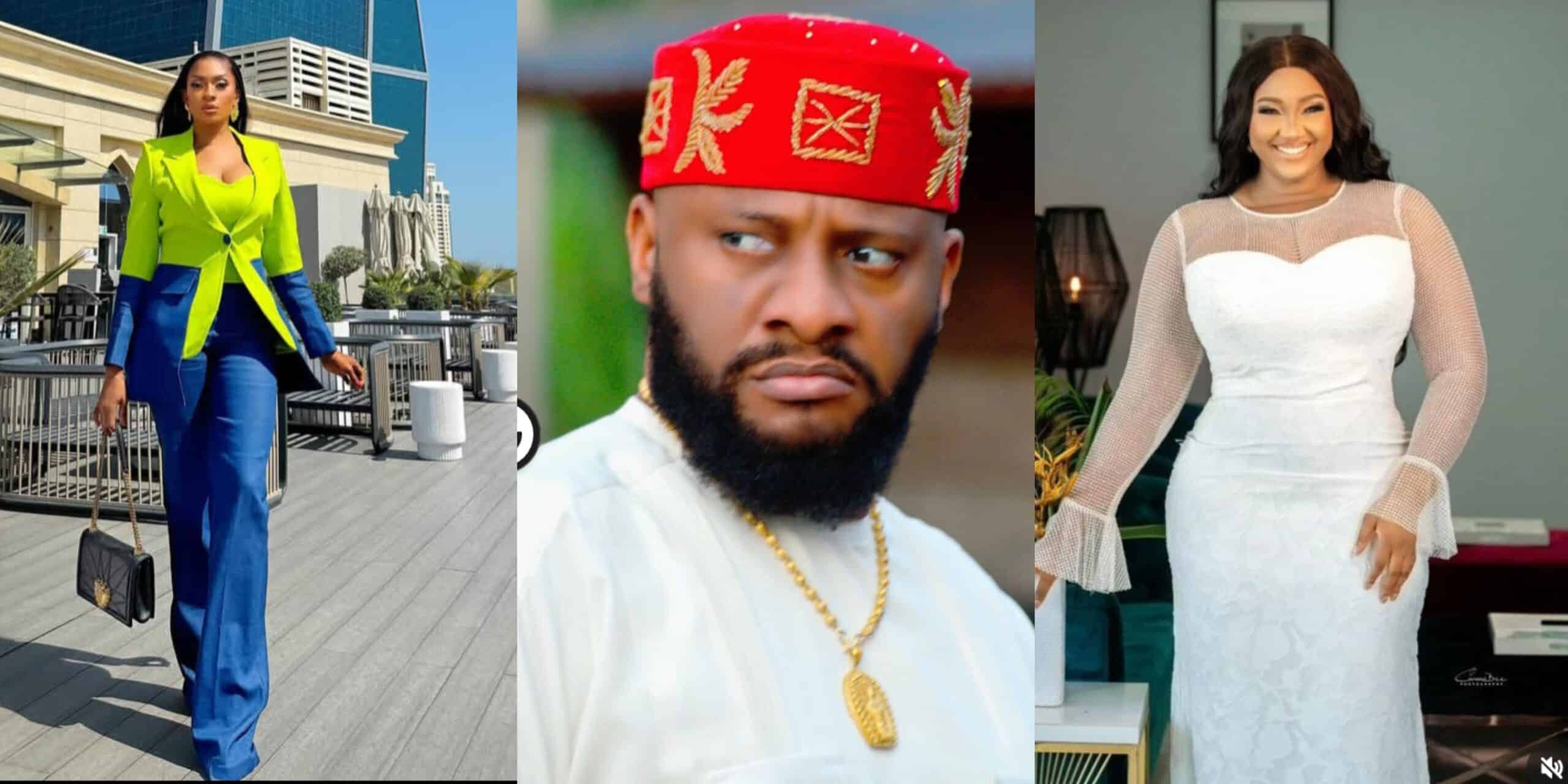 “May you do this one” Reactions as May Edochie publicly mocks Yul Edochie and Judy Austin