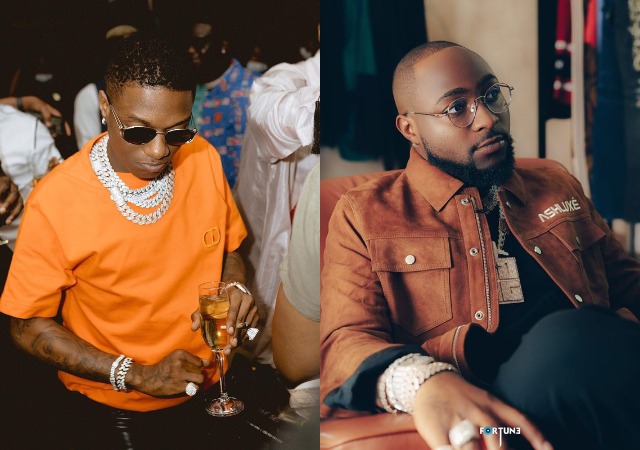 “Remains the only” – Singer Davido boasts as Wizkid fails to break his record on Spotify