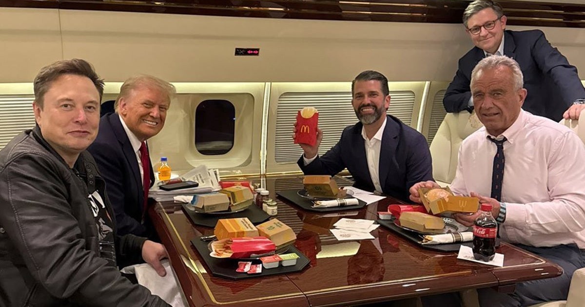 RFK Jr., Who Claims to Be Super Against Fast Food, Spotted Snacking on McDonald’s With Trump and Elon Musk