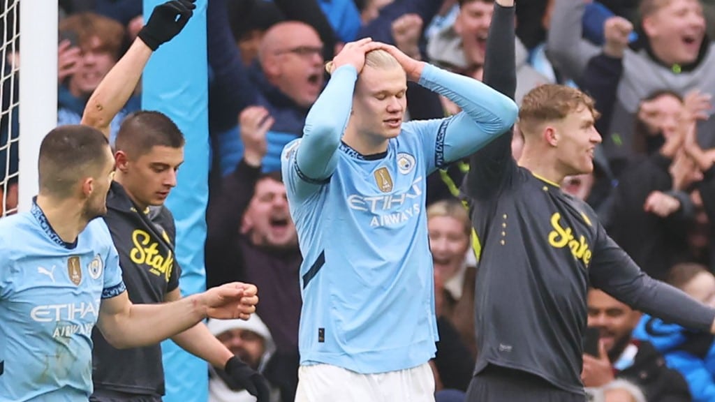 EPL: Man City’s rotten form continues as Haaland misses penalty in Everton draw