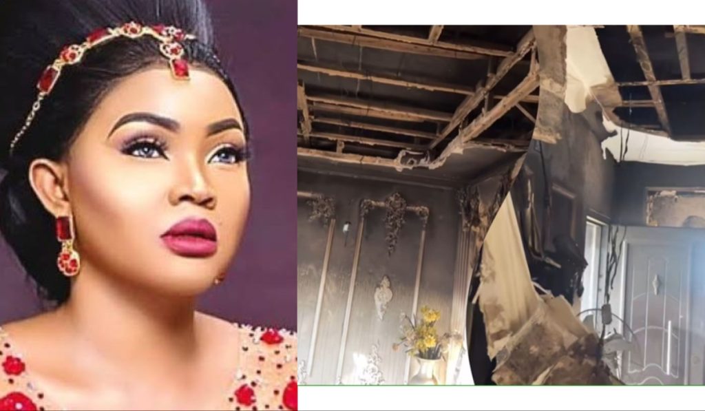 Fire Guts Mercy Aigbe’s House 