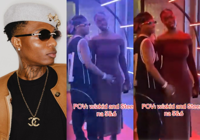 Wizkid Spotted Holding Well-Endowed Lady’s Waist At Nightclub In Lagos