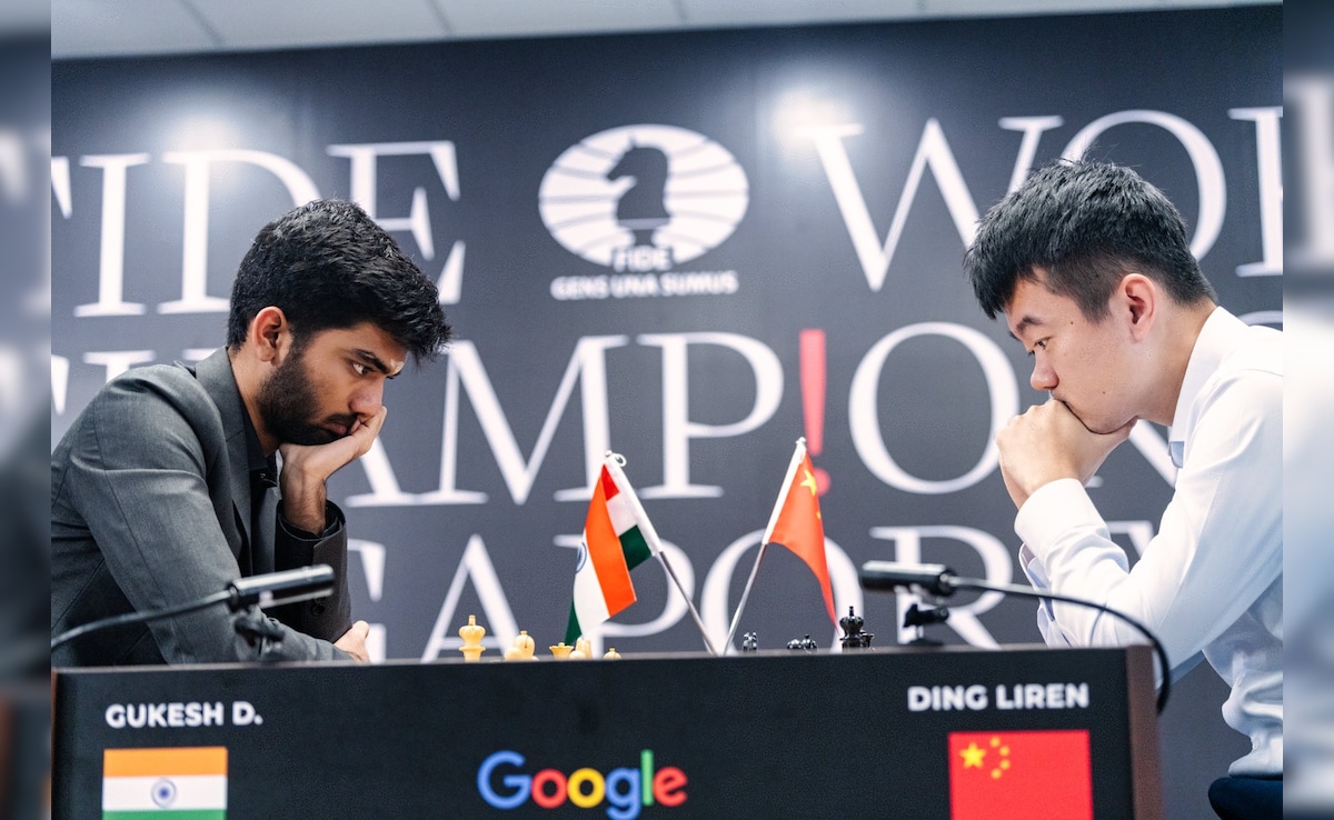 World Chess Championship: 9th Game Between D Gukesh And Ding Liren Ends In Draw