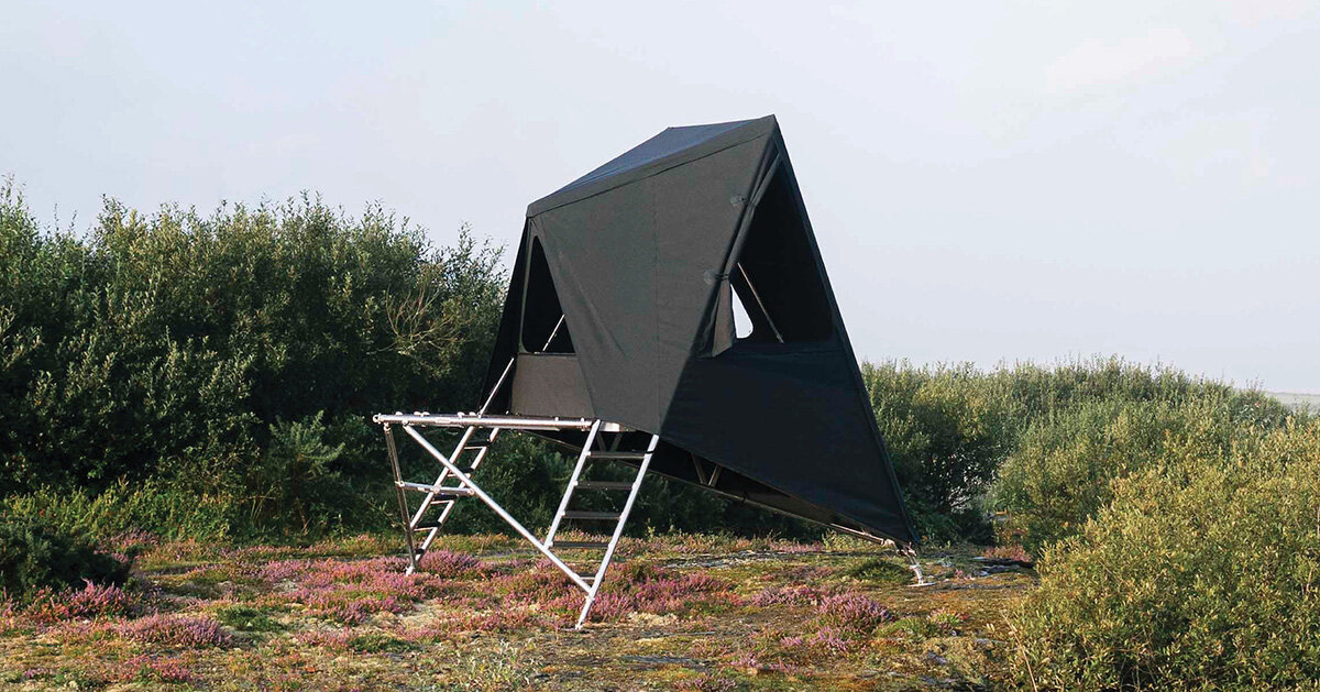 K-tent By New British Design Adapts To Any Terrain With Its Tripod Legs