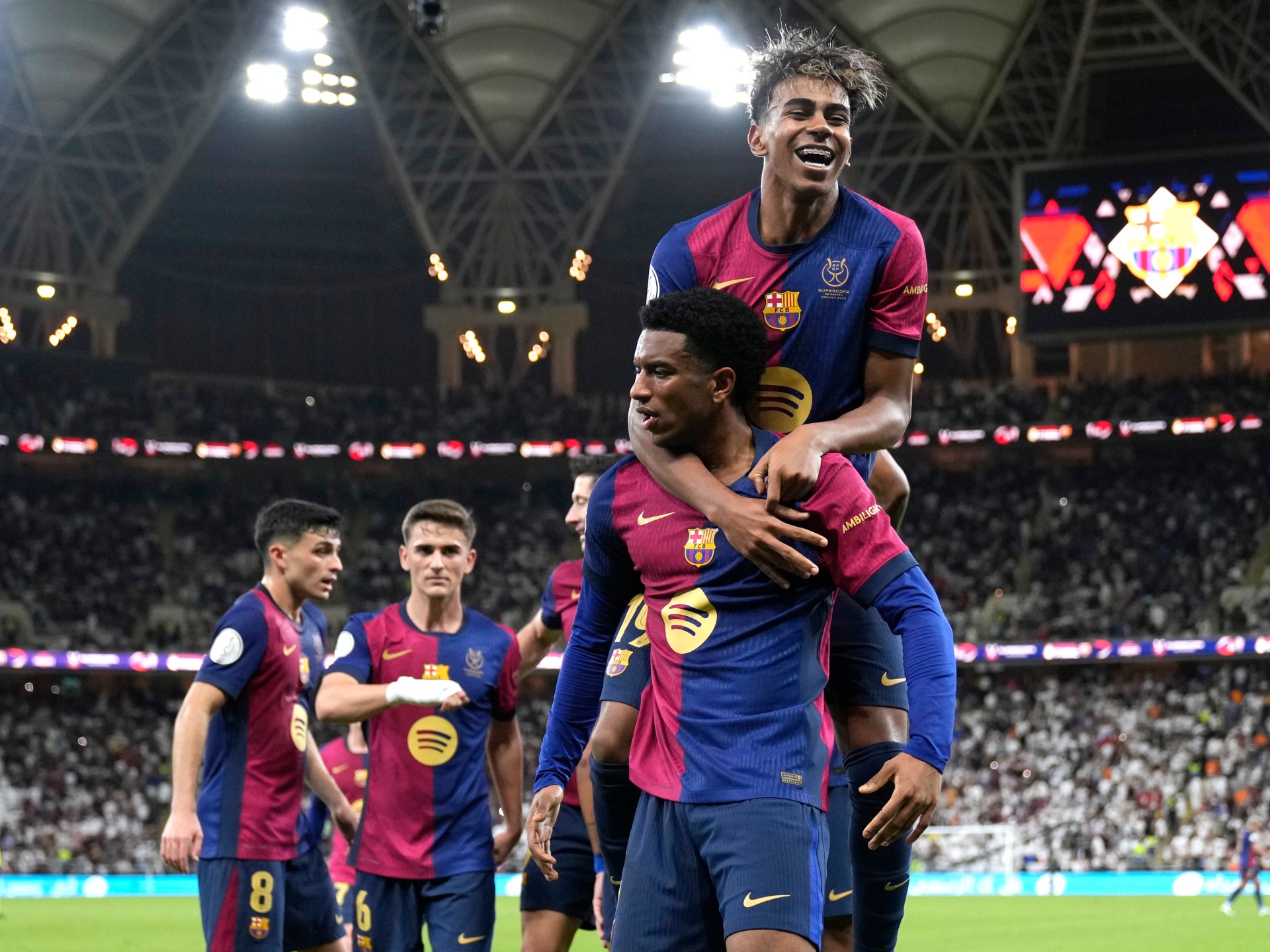 Barcelona Hand Real Madrid Latest El Clasico Hammering In Supercopa Final