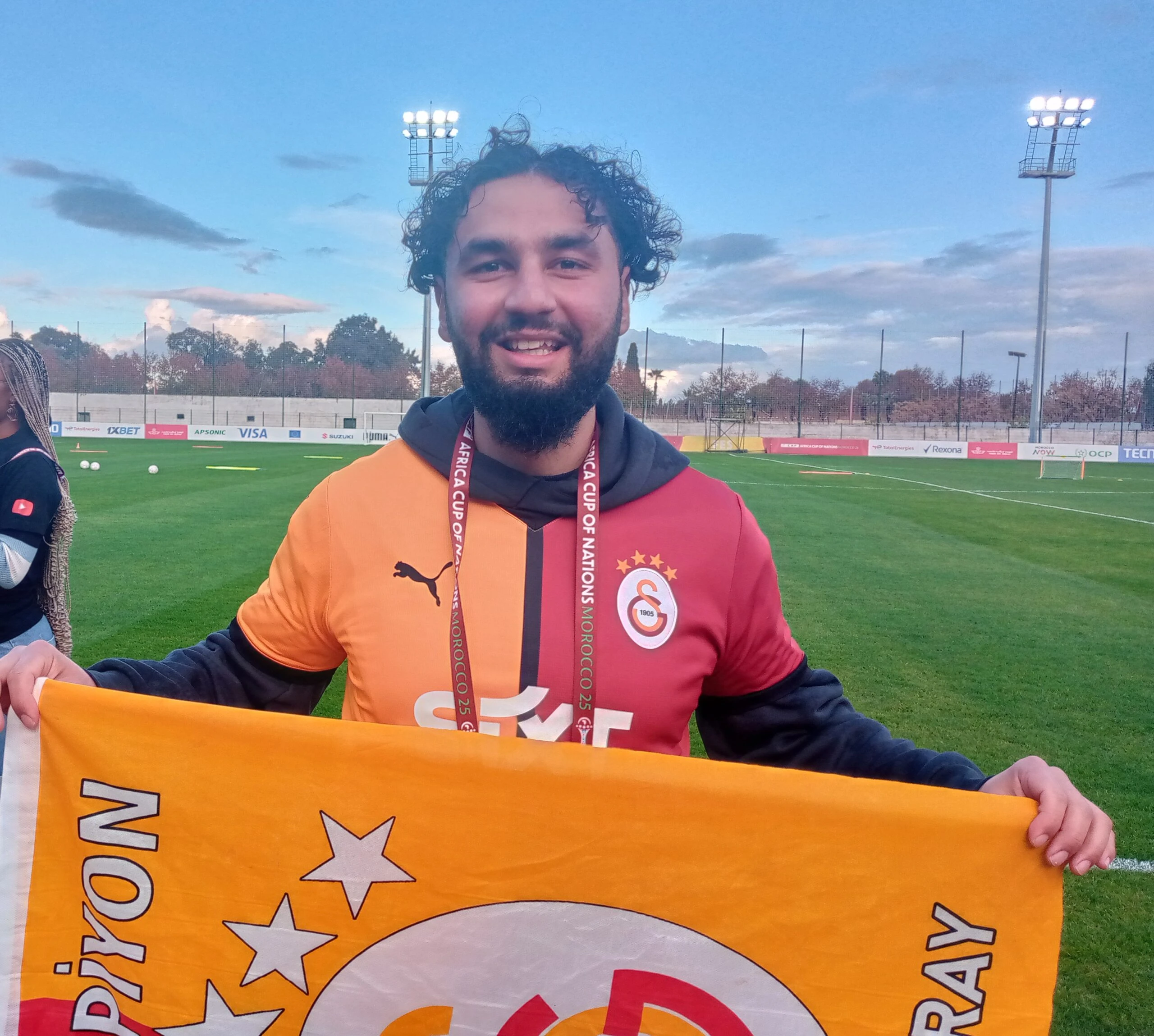 AFCON 2025: Galatasaray fan storms Super Eagles' training for Osimhen 