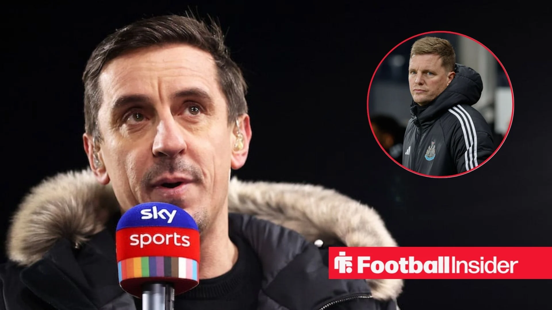 ‘I’m going to be cynical…’ – Gary Neville drops Eddie Howe conspiracy after what he spotted Newcastle do vs Man United