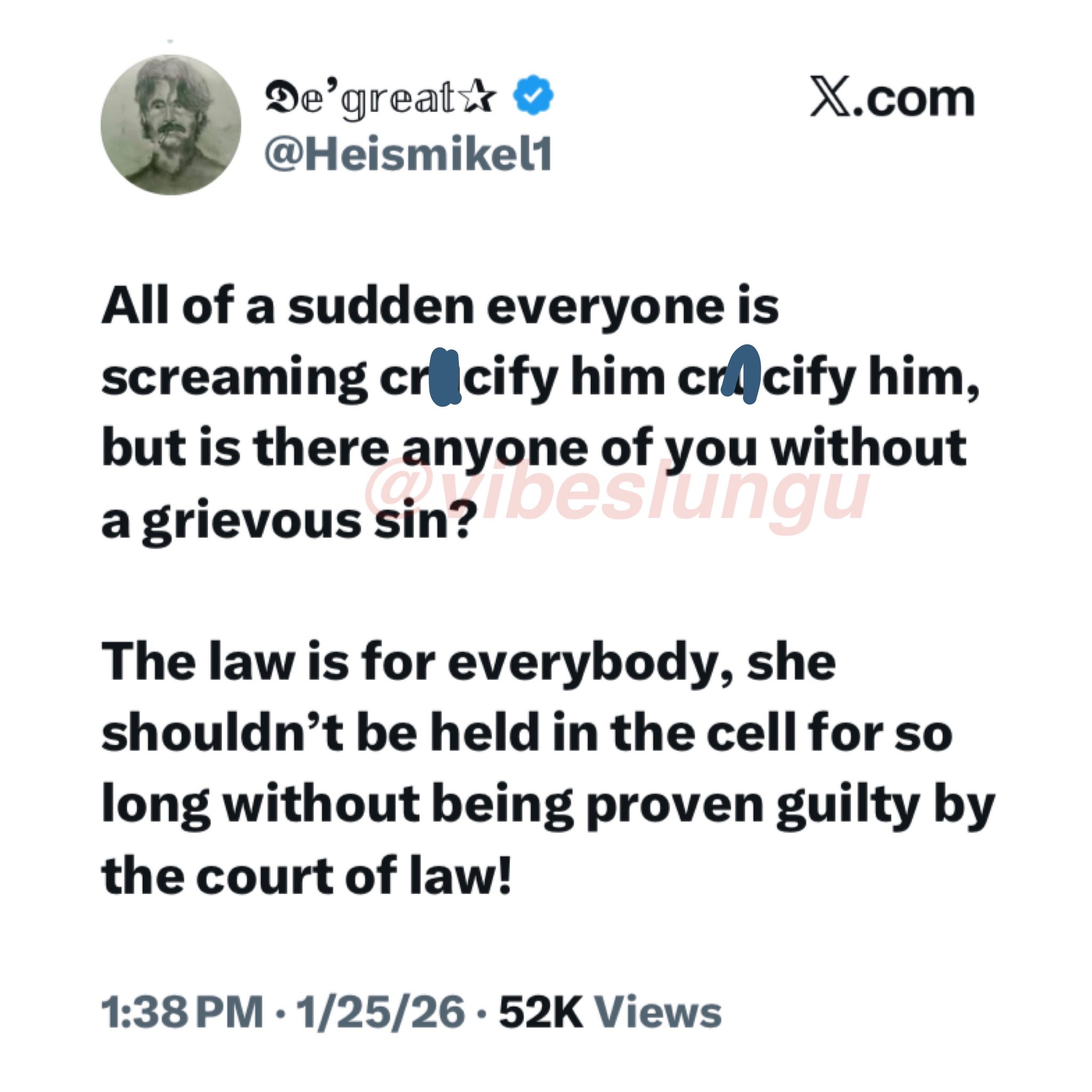 Nigerians are divided as a young man remains in detention since Dec 30 6 615557379 1345047027663668 979022301166743069 n