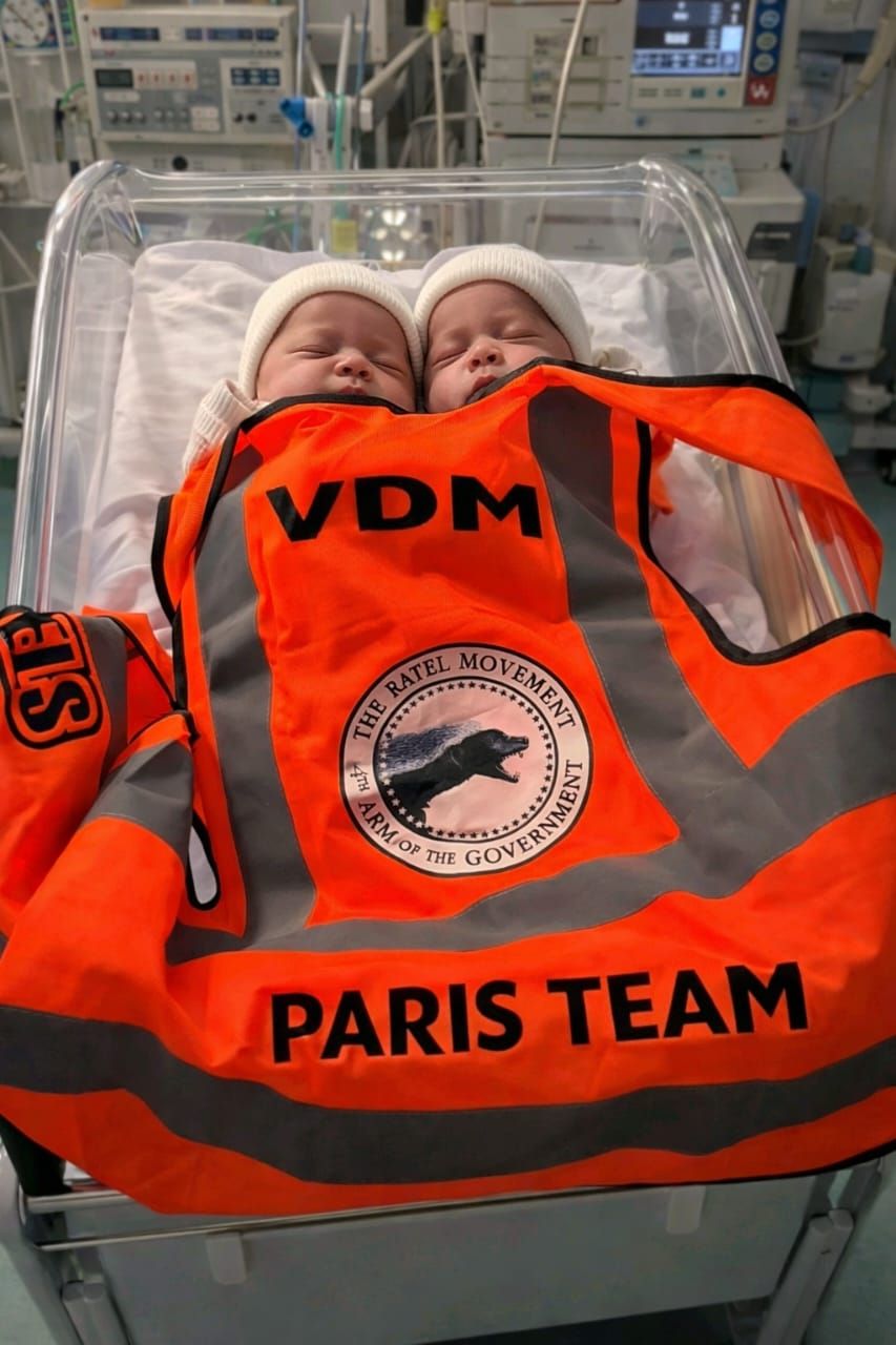 Congratulations to the Ratel family in Paris. Just a few days after a member of