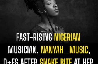 Fast-Rising Nigerian Musician, Nanyah_music, D+es After Snake Bite at Her Home