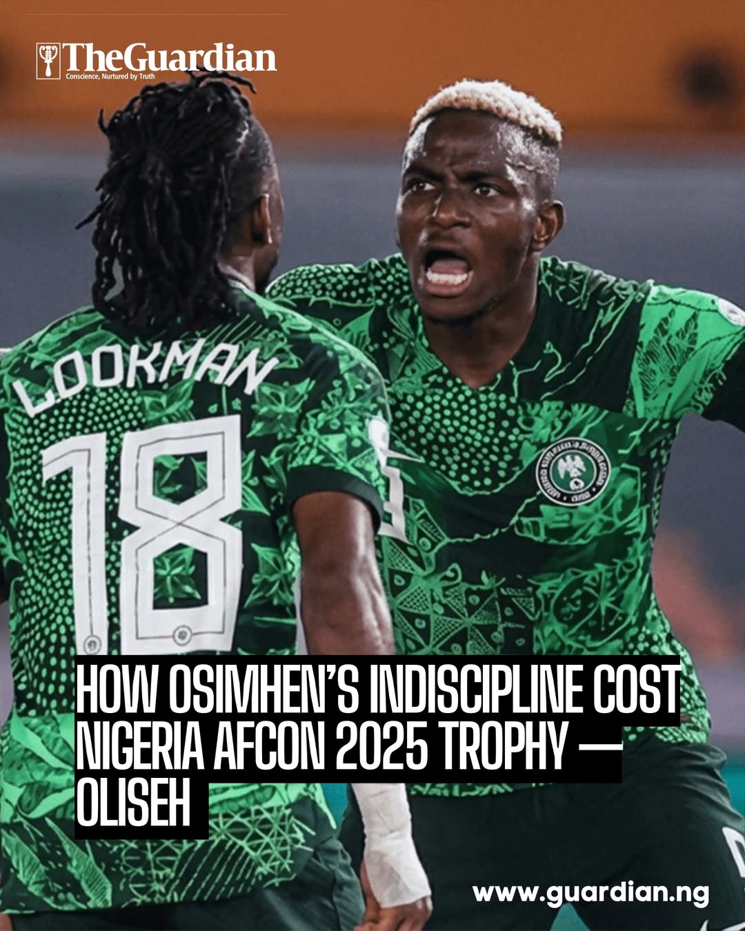 Former Super Eagles captain Sunday Oliseh has criticised striker Victor Osimhen,