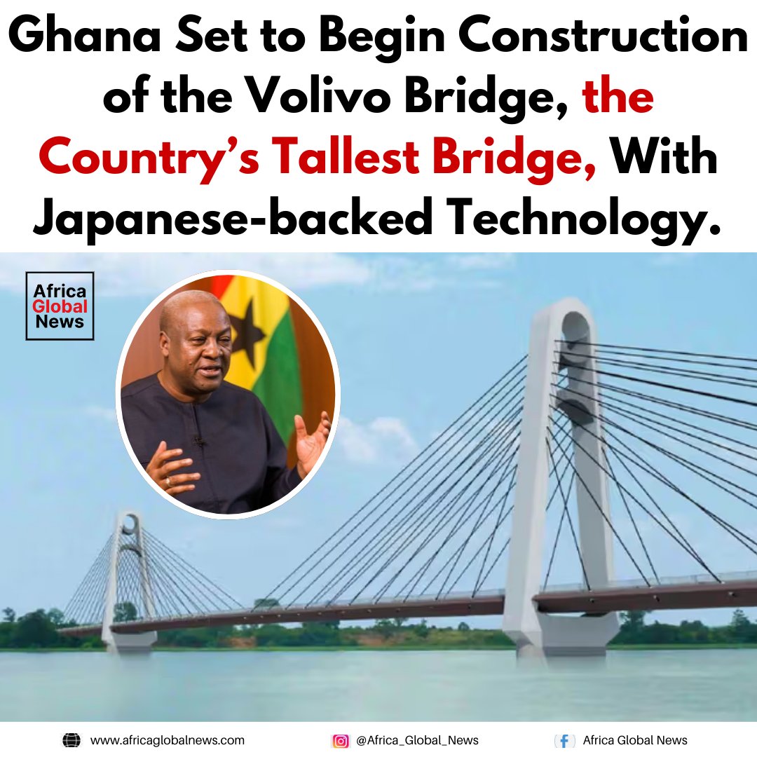 Ghana is set to begin construction of the Volivo Bridge, which will become the c