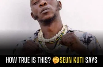 How true is this? Seun Kuti Says Success Today Is 2% Talent, 5% Hardwork and 93%