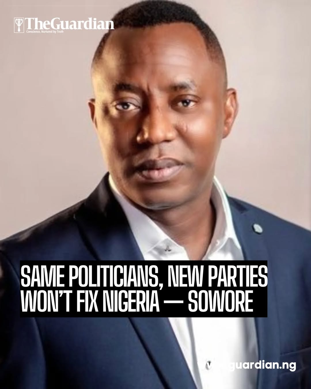 Human rights activist and former presidential candidate, Omoyele Sowore, has dis