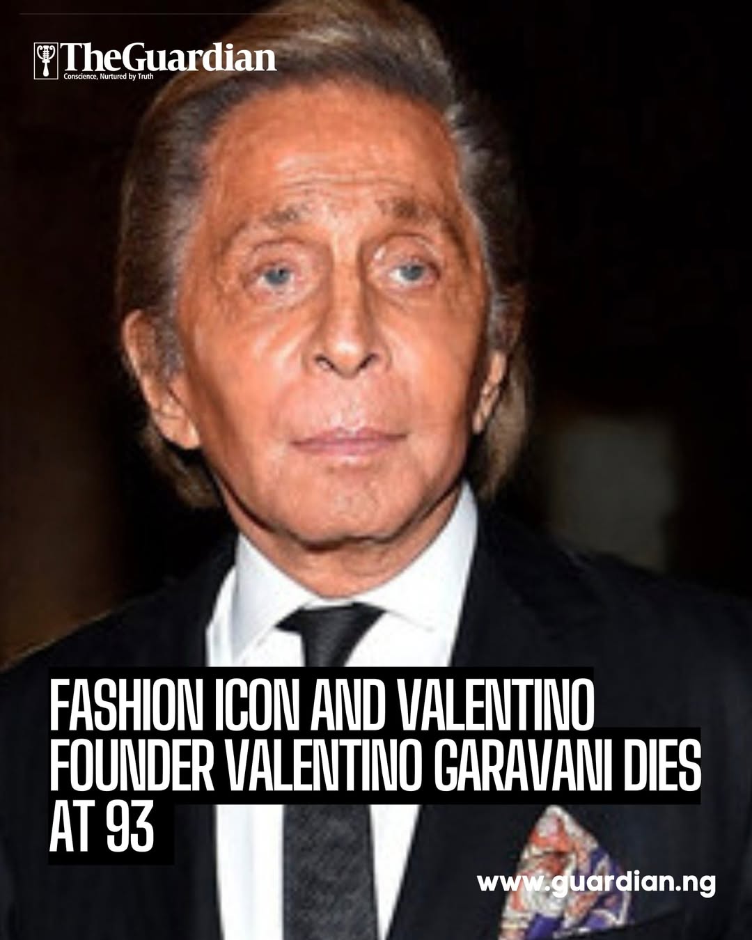 Italian fashion legend Valentino Garavani, famed for elegance and red gowns worn