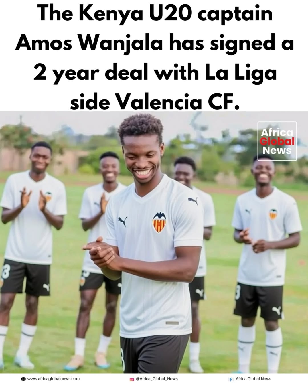 Kenya U20 captain Amos Wanjala has signed a two year deal with Spanish La Liga s