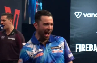Luke Humphries sends fans into raptures with first televised nine-darter of 2026 in stunning World Masters scenes
