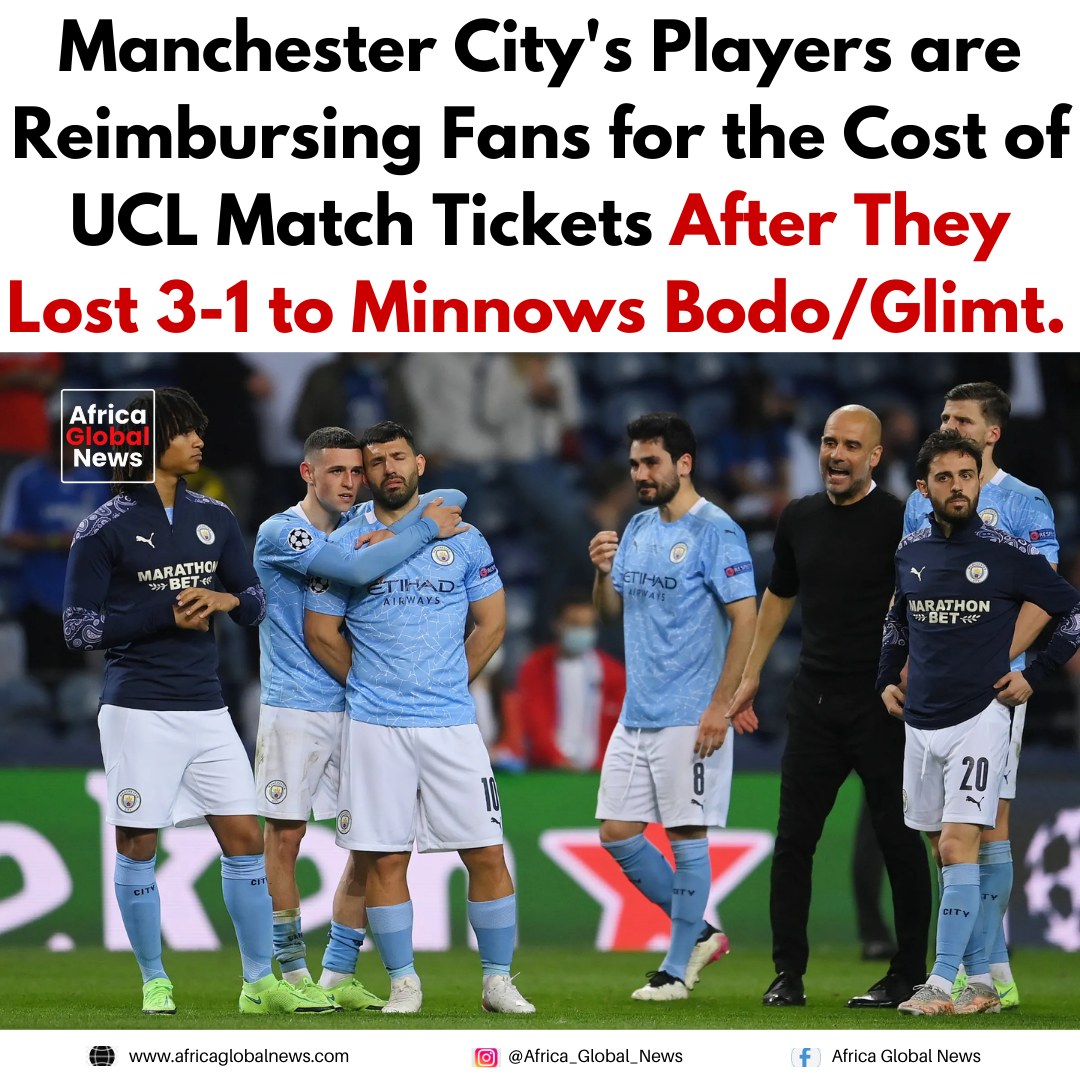 Manchester City players are reimbursing fans who attended their Champions League 1 Manchester City players are reimbursing fans who attended their Champions League