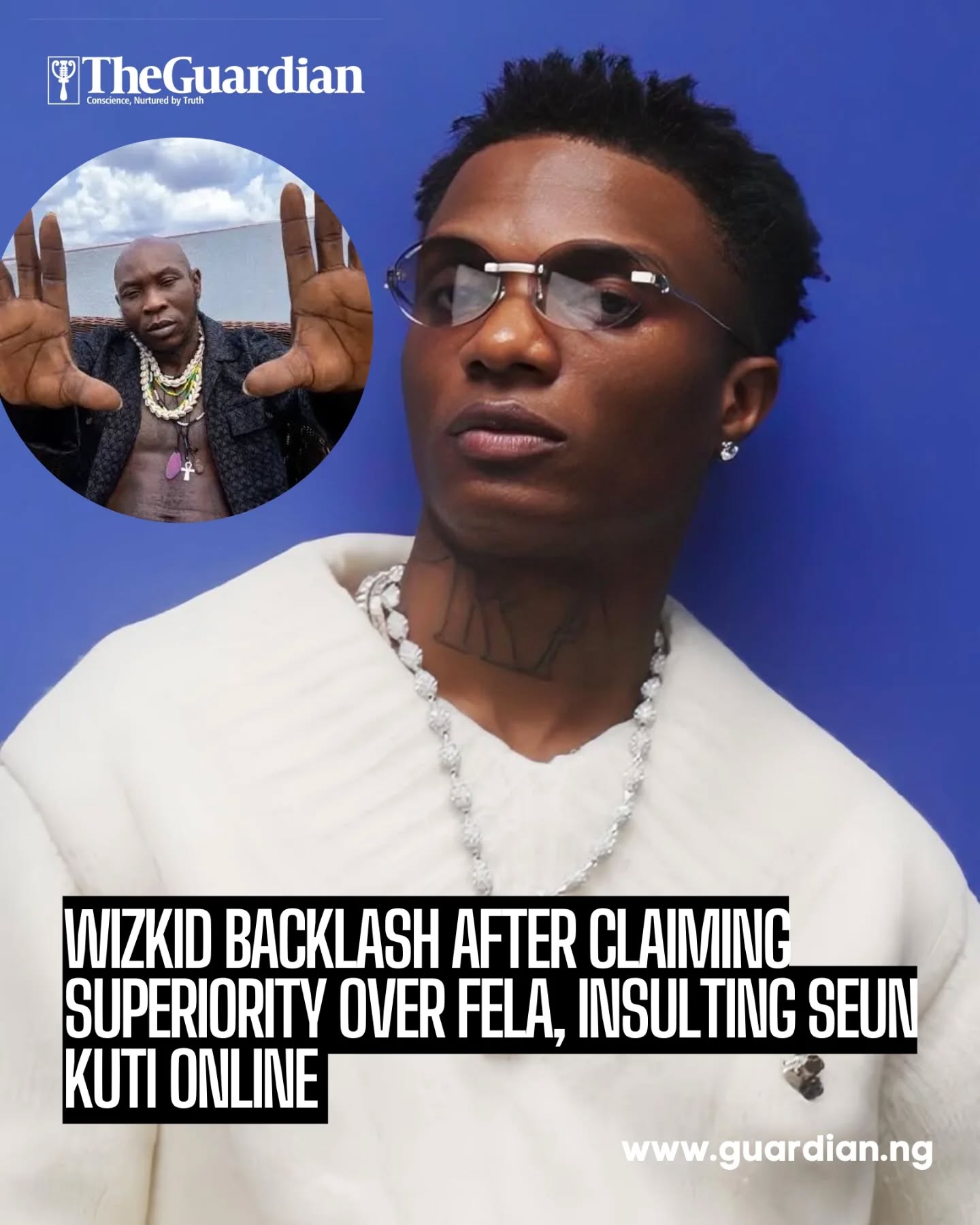 Nigerian music star Wizkid ignited fresh controversy after Instagram posts claim