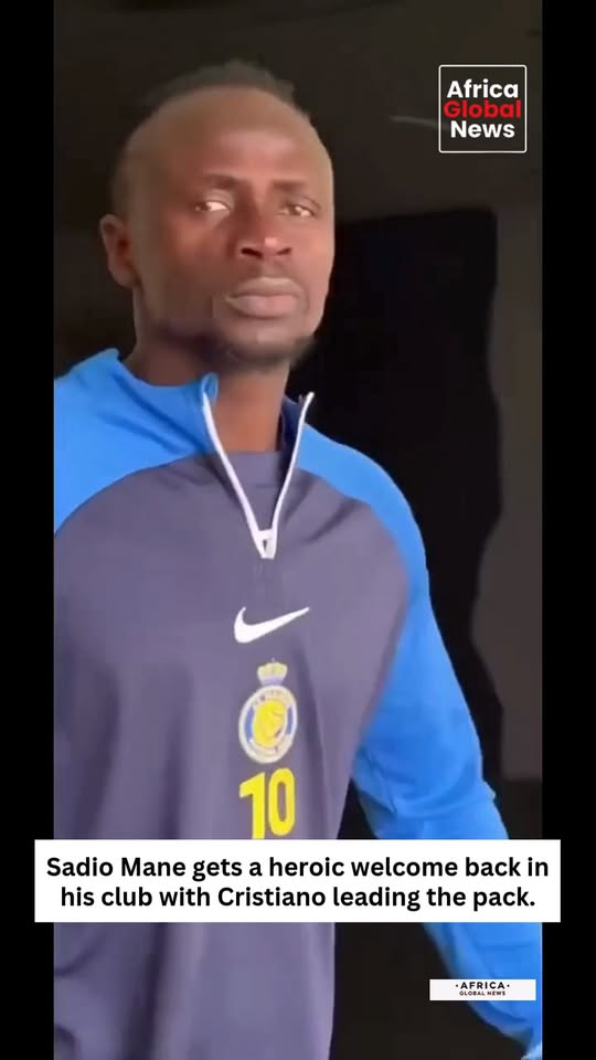 Sadio Mané receives a heroic welcome back at his club, with Cristiano Ronaldo le