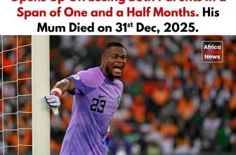 Super Eagles goalkeeper Stanley Nwabali has opened up emotionally about losing b