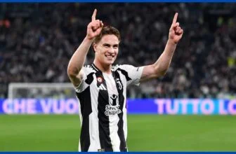 Kenan Yildiz playing for Juventus. (Photo by Valerio Pennicino/Getty Images)