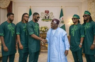 The President of Nigeria, Bola Ahmed Tinubu, invited five Super Eagles players t