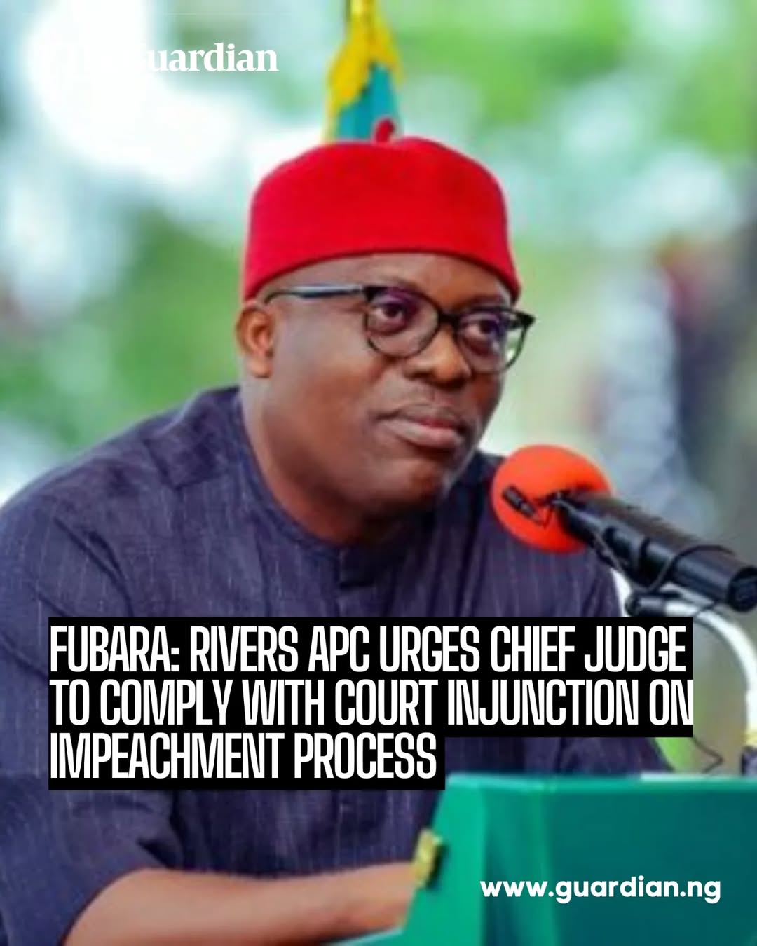 The Rivers State chapter of the All Progressives Congress (APC) has urged the Ch