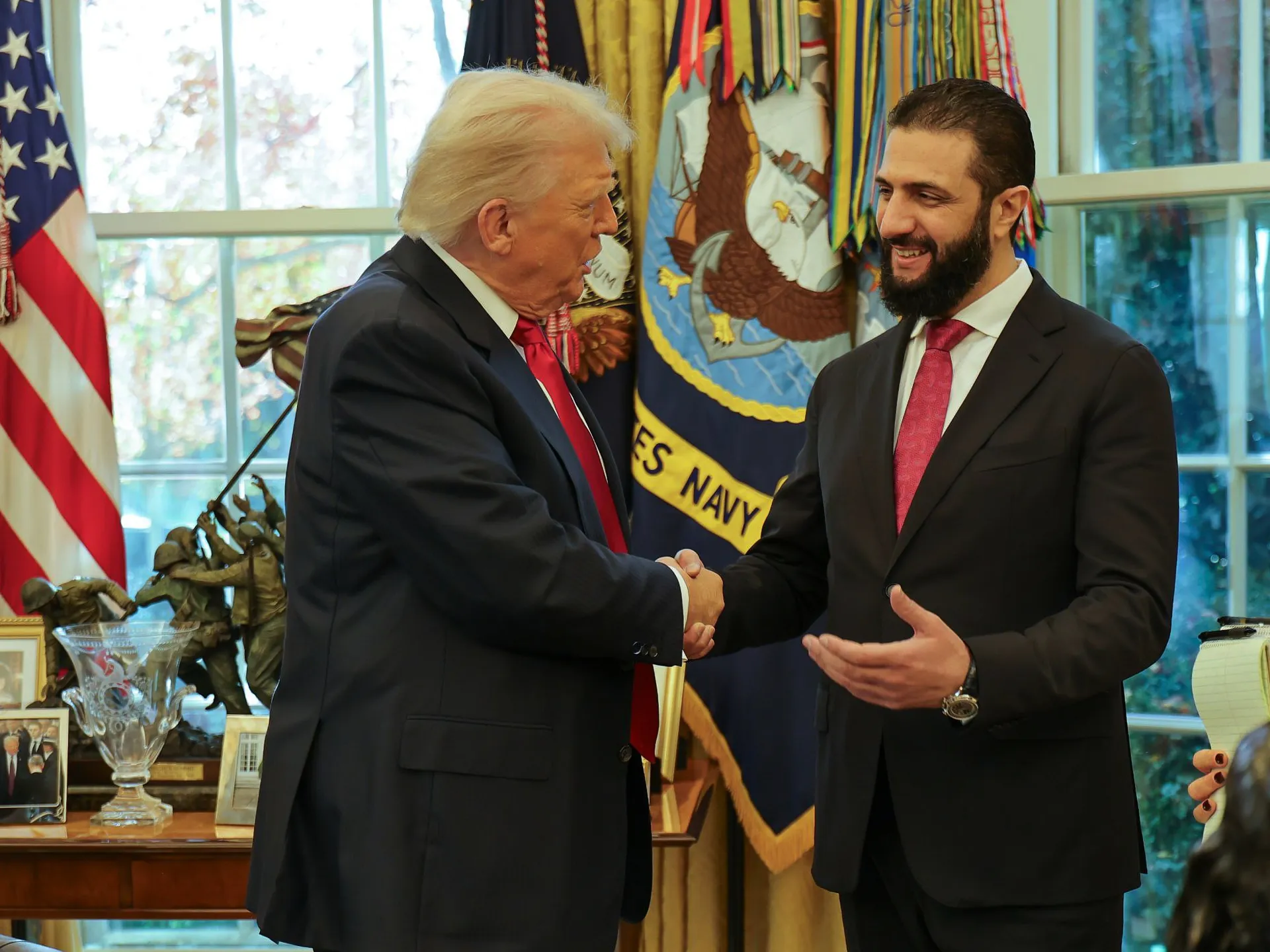 US president praises Syrian leader al-Sharaa after offensive against SDF | Syria's War News 1 US president praises Syrian leader al-Sharaa after offensive against SDF | Syria's War News