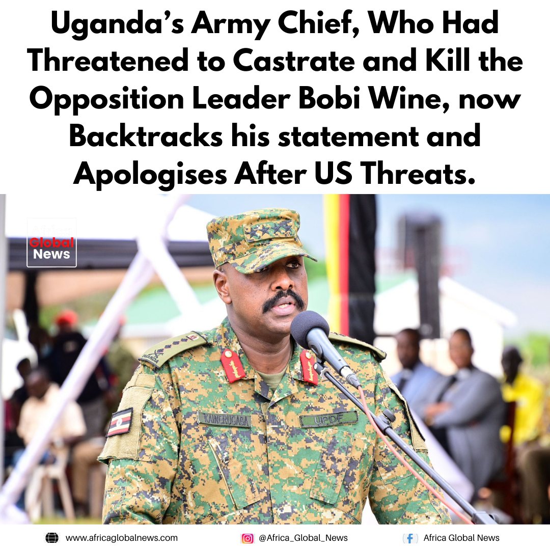 Uganda’s army chief, Muhoozi Kainerugaba, has backtracked and issued an apology