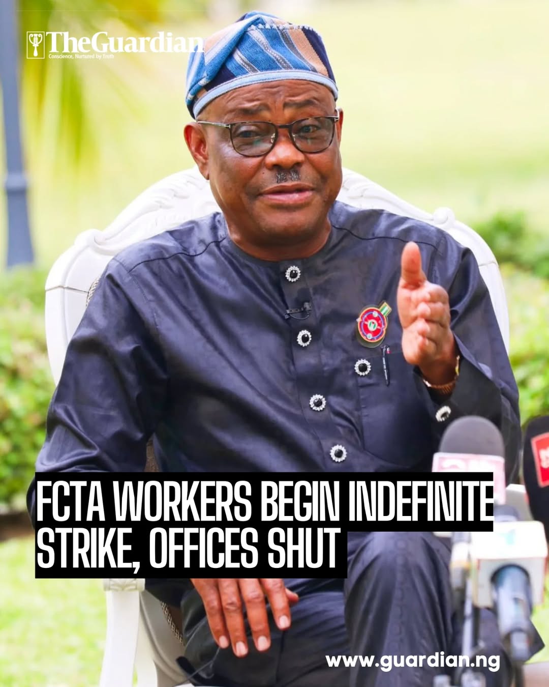 Workers at the secretariat of the Federal Capital Territory Administration (FCTA
