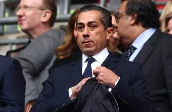 Behad Eghbali at a Chelsea match.